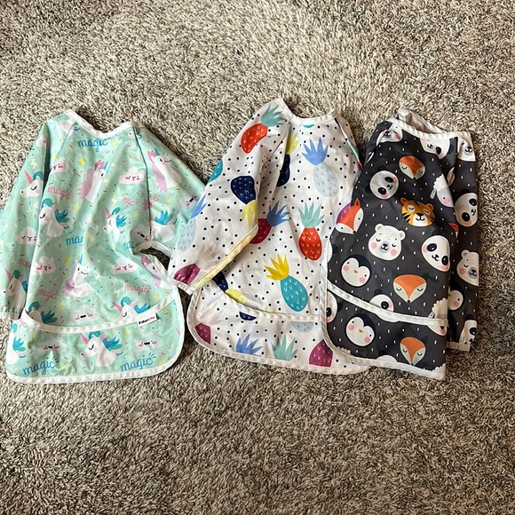 pikababy Accessories Set Of Three Used Foodcrafting Smocks For Toddlers Poshmark